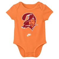 Newborn & Infant Nike  Tampa Bay Buccaneers Rewind Bodysuit Three-Pack