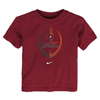 Toddler Nike Red Tampa Bay Buccaneers Icon Wordmark - T-Shirt