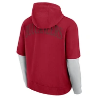 Unisex Fanatics  Red Tampa Bay Buccaneers Sleek Elements Pullover Hoodie