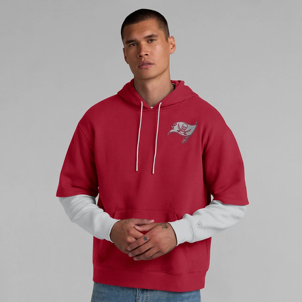 Unisex Fanatics  Red Tampa Bay Buccaneers Sleek Elements Pullover Hoodie