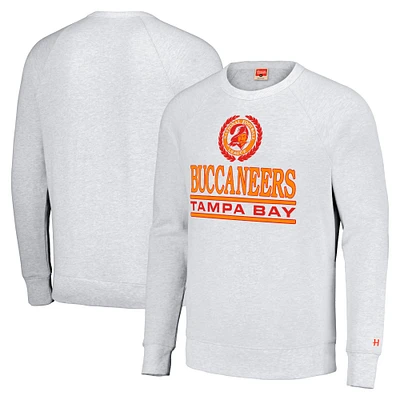 Unisexe Homage Grey Tampa Bay Buccaneers 2023 Creamsicle Day Crest Tri-Blend Pullover Sweat-shirt