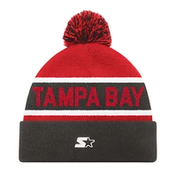 Unisex Starter Pewter Tampa Bay Buccaneers Cuffed Knit Hat with Pom
