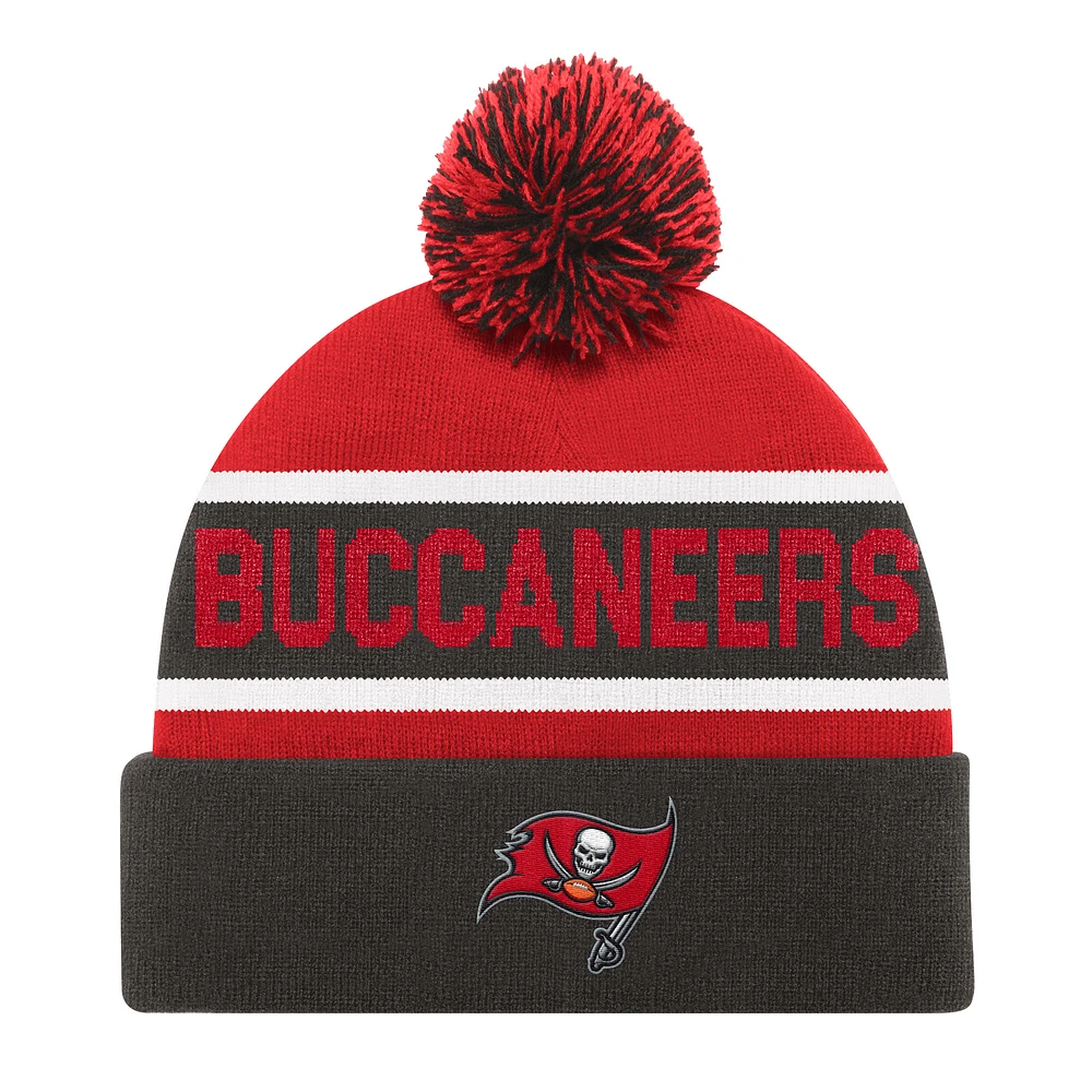 Unisex Starter Pewter Tampa Bay Buccaneers Cuffed Knit Hat with Pom
