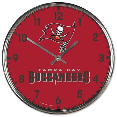 WinCraft Tampa Bay Buccaneers Chrome Wall Clock