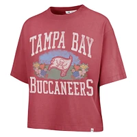 Women's '47  Light Red Tampa Bay Buccaneers Florentina Montauk Cropped T-Shirt