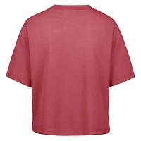 Women's '47  Light Red Tampa Bay Buccaneers Florentina Montauk Cropped T-Shirt