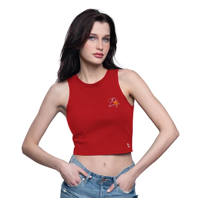 Women's Starter  Red Tampa Bay Buccaneers Show Up Cropped Tank Top