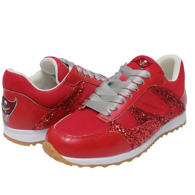 Cuce Tampa Bay Buccaneers Team Color Chaussures à enfiler sequins pour femme