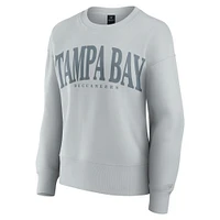 Women's Fanatics  Gray Tampa Bay Buccaneers Elements Pullover Sweatshirt