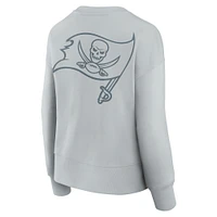 Women's Fanatics  Gray Tampa Bay Buccaneers Elements Pullover Sweatshirt