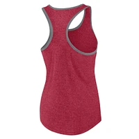 Women's Fanatics Heather Red Tampa Bay Buccaneers Plus Fuel Tank Top
