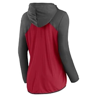 Women's Fanatics Red/Pewter Tampa Bay Buccaneers Forever Fan Full-Zip Hoodie