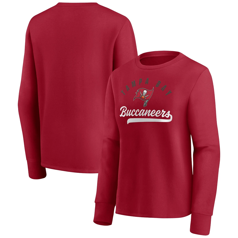 Fanatics pour femmes rouges Tampa Bay Buccaneers Ultimate Style - Chandail à capuchon