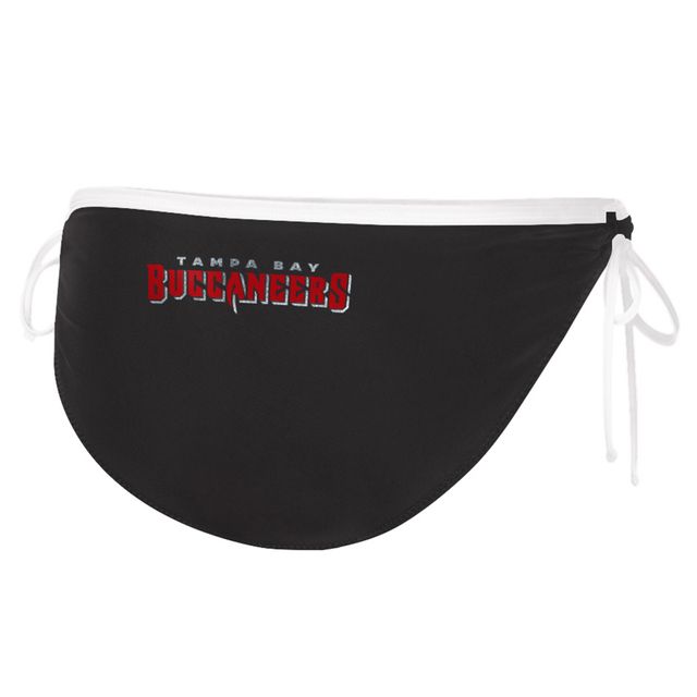 Maillot de bain pour femme G-III 4Her by Carl Banks Black Tampa Bay Buccaneers Logo Perfect Match - Bas bikini