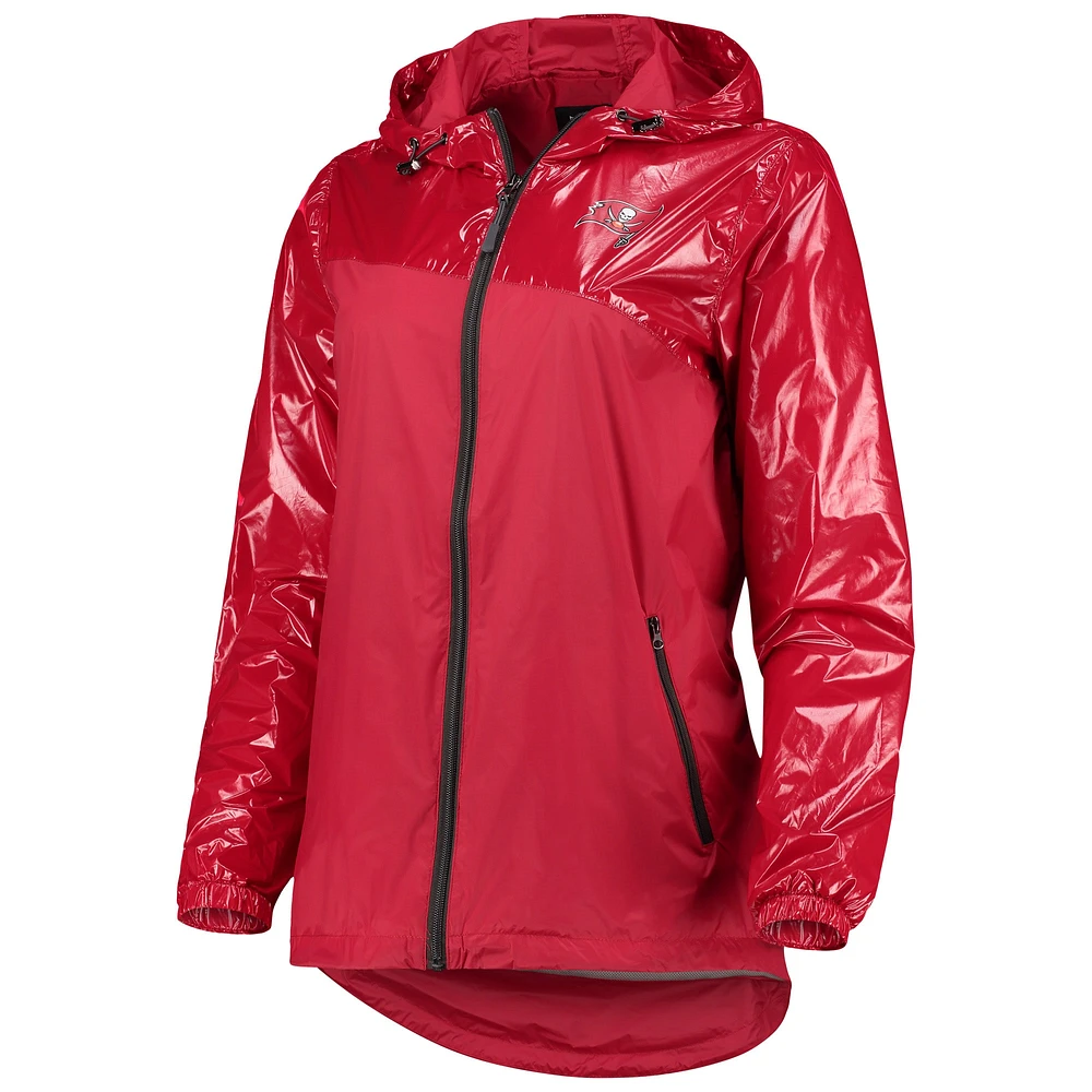 Women's G-III 4Her by Carl Banks Red Tampa Bay Buccaneers Double-Coverage Full-Zip Hoodie Jacket
