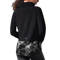 Women's MSX by Michael Strahan Black Tampa Bay Buccaneers Grace Raglan Full-Zip Running Jacket