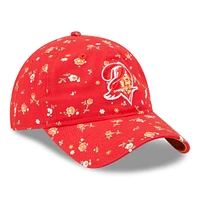 Women's New Era Red Tampa Bay Buccaneers  Floral 9TWENTY Adjustable Hat
