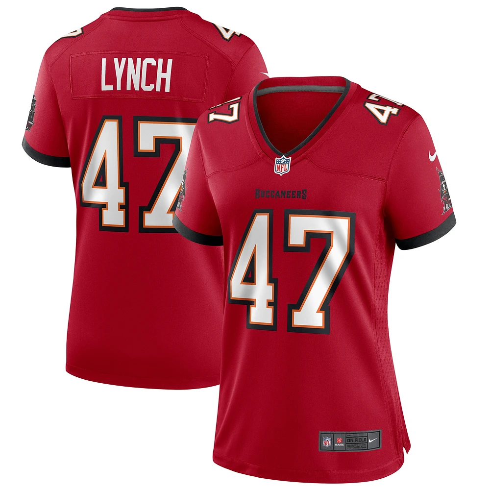 Maillot de joueur retraité Nike John Lynch pour femme des Tampa Bay Buccaneers Game, rouge