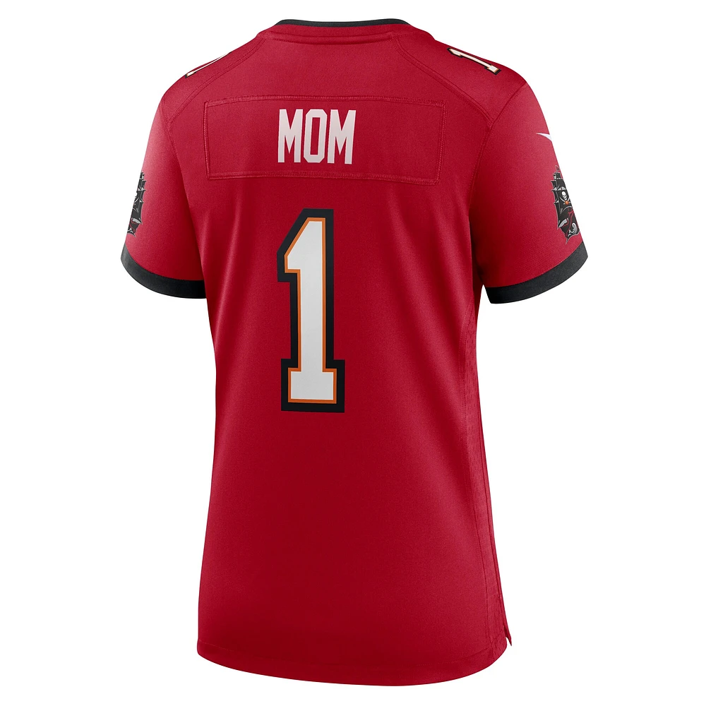 Women's Nike Number 1 Mom Red Tampa Bay Buccaneers Game Jersey