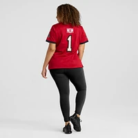Women's Nike Number 1 Mom Red Tampa Bay Buccaneers Game Jersey