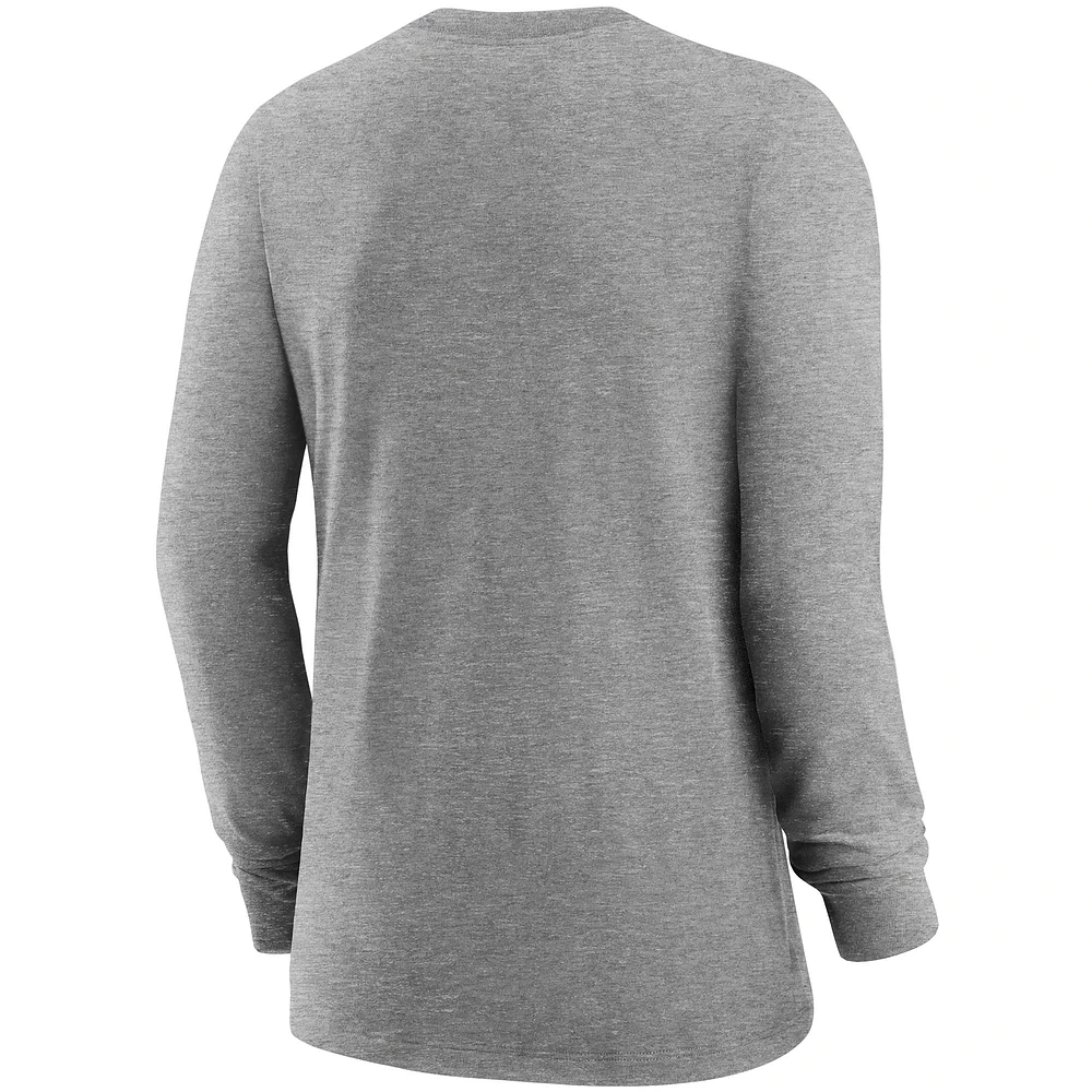 Women's Nike Pewter Tampa Bay Buccaneers Team Name Long Sleeve T-Shirt