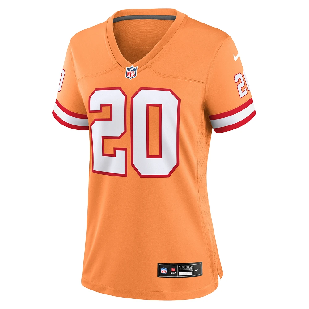 Women's Nike Ronde Barber Orange Tampa Bay Buccaneers Throwback Game Jersey