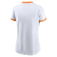 Women's Nike White Tampa Bay Buccaneers Rewind Ringer T-Shirt