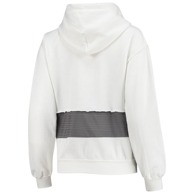 Vêtements Refried pour femmes Blanc Tampa Bay Buccaneers Crop durable Dolman Sweat à capuche