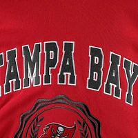 Women's Tommy Hilfiger Red Tampa Bay Buccaneers Becca Drop Shoulder Pullover Hoodie