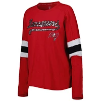 Women's Tommy Hilfiger Red Tampa Bay Buccaneers Justine Long Sleeve Tunic T-Shirt
