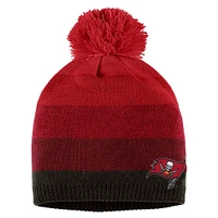 Women's WEAR by Erin Andrews Red Tampa Bay Buccaneers Ombre Pom Knit Hat and Scarf Set