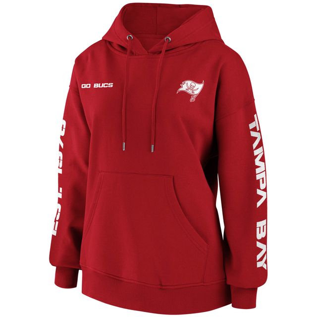 V117415 BUCS ROUGE FA21 NFL SWEAT-SHIRT À CAPUCHE POUR FEMMES SWTLADHOD