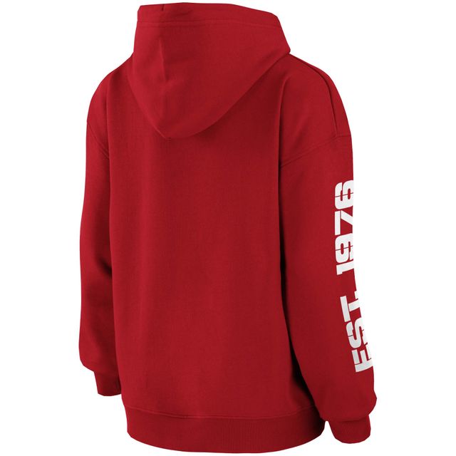 V117415 BUCS ROUGE FA21 NFL SWEAT-SHIRT À CAPUCHE POUR FEMMES SWTLADHOD