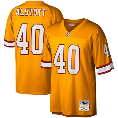 Maillot d'héritage de joueur retraité Mitchell & Ness Mike Alstott Orange Tampa Bay Buccaneers 1996 pour jeunes