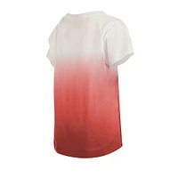 Youth New Era Red Tampa Bay Buccaneers Multi Logo Ombre V-Neck T-Shirt