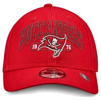 Youth New Era Red Tampa Bay Buccaneers Outline 9FORTY Adjustable Hat