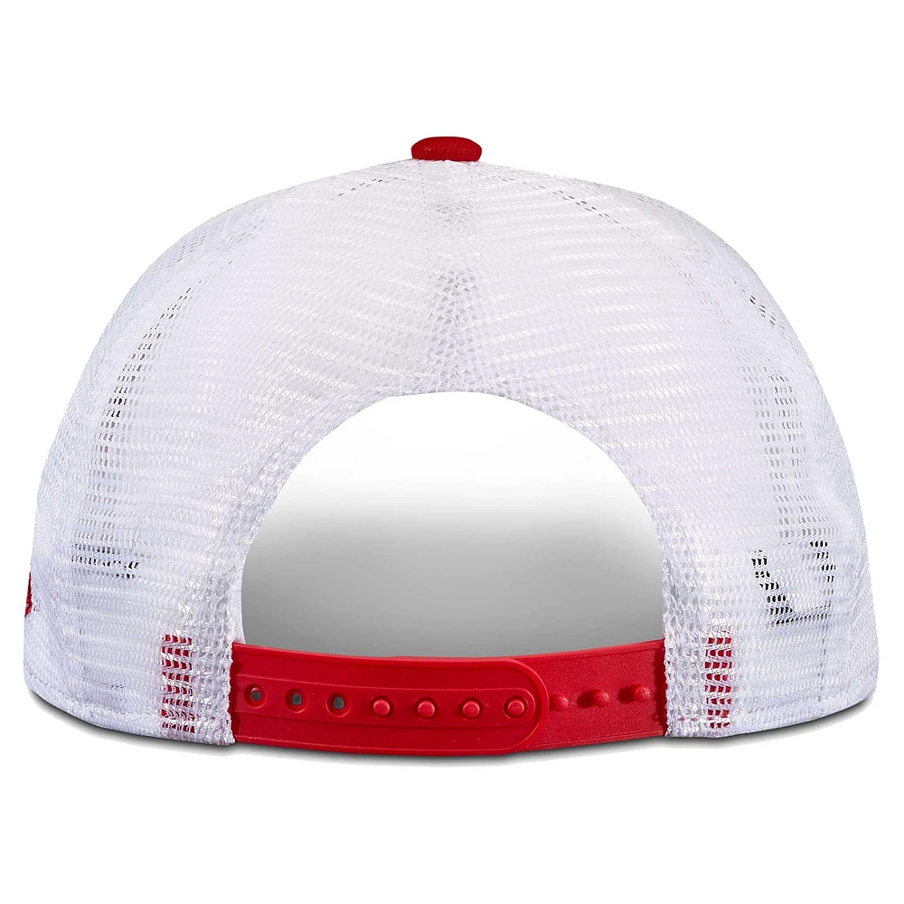Youth New Era Red Tampa Bay Buccaneers Tear 9FIFTY Trucker Snapback Hat