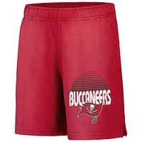 Youth Red Tampa Bay Buccaneers Beach Bum Sun-Bleached French Terry Shorts
