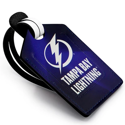 Tampa Bay Lightning Personalized Leather Luggage Tag