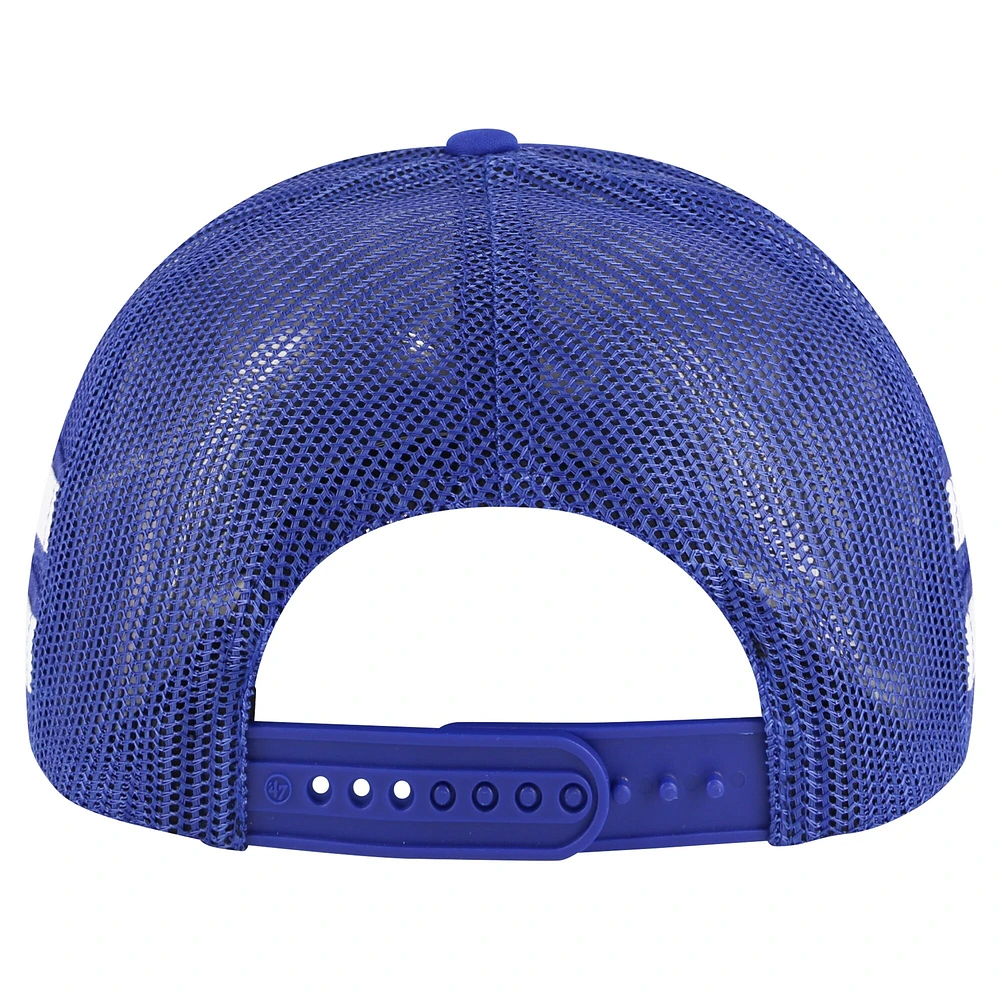 Men's '47 Blue Tampa Bay Lightning Sideband Stripes Trucker Snapback Hat