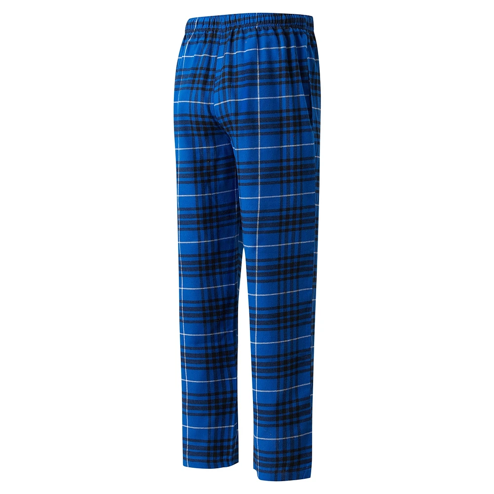 Men's Concepts Sport Blue/Black Tampa Bay Lightning Concord Flannel Sleep Pants
