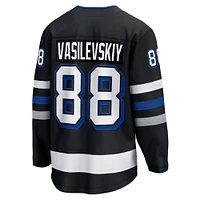 Men's Fanatics Andrei Vasilevskiy Black Tampa Bay Lightning Alternate Premier Breakaway Player Jersey
