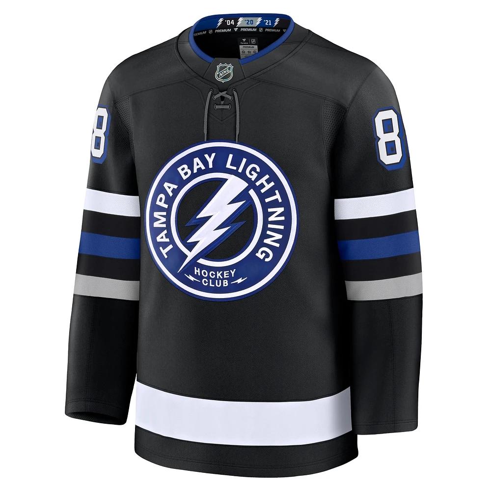 Men's Fanatics Andrei Vasilevskiy Black Tampa Bay Lightning Alternate Premium Jersey
