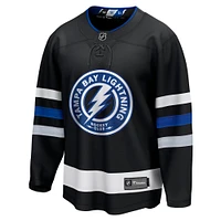 Men's Fanatics Black Tampa Bay Lightning Alternate Premier Breakaway Jersey