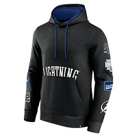 Men's Fanatics Black Tampa Bay Lightning Wild Winner Fleece Pullover Hoodie