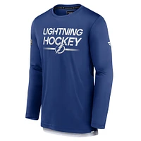 Men's Fanatics  Blue Tampa Bay Lightning Authentic Pro Long Sleeve T-Shirt