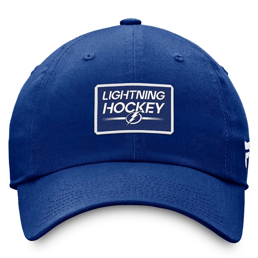 Men's Fanatics  Blue Tampa Bay Lightning Authentic Pro Prime Adjustable Hat