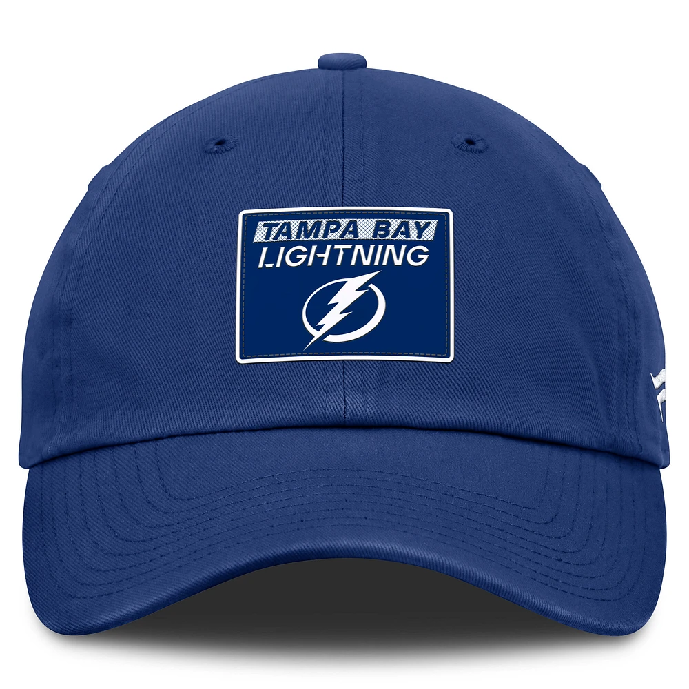 Men's Fanatics Blue Tampa Bay Lightning Authentic Pro Prime Adjustable Hat