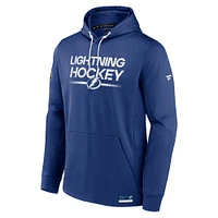Men's Fanatics  Blue Tampa Bay Lightning Authentic Pro Pullover Hoodie