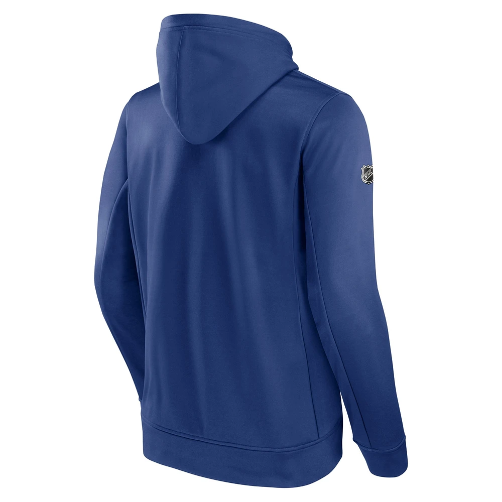 Men's Fanatics  Blue Tampa Bay Lightning Authentic Pro Pullover Hoodie